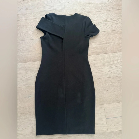 Hugo Boss Eveska Cold Shoulder Sheath Dress black size small - Picture 10 of 13